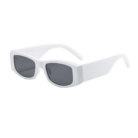 Unbranded Other - White Frame Retro Swift Sport Rectangle Black Tint Lens Hip Hop Sunglasses